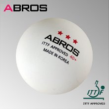 에이브로스 3성 ABROS 40+ ITTF공인 시합구(ABS소재)3개입